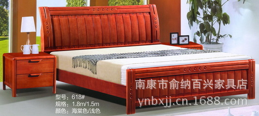 【工厂人气款 现代家具高档卧室家具实木家具 实木床进口橡木床813#】价格,厂家,图片,床类,南康市俞纳百兴家具店-