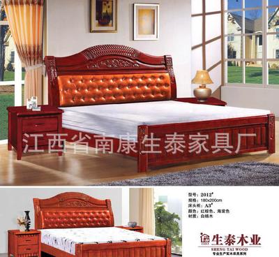 【1111大促南康生泰家具厂专业生产精品实木床,价格实惠南康床】价格_厂家_图片 -
