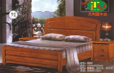 【620橡木床,批发南康实木床|特价床|白胚床|白坯家具】价格,厂家,图片,床类,南康市天利圆木业厂-