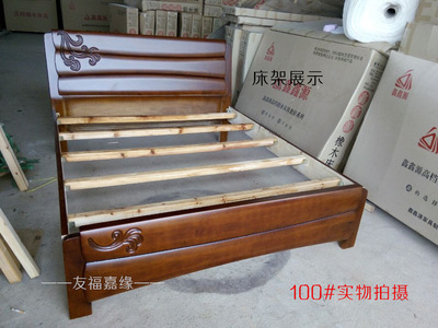 床类-厂家直销实木床 1.5米1.8米橡木床 南康实木家具-床类尽在阿里巴巴-南.