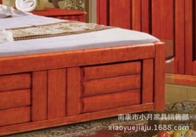 【厂家批发实木床 双人床 婚床 橡木床 特价!品质保证H918#】价格,厂家,图片,床类,南康市小月家具销售部-