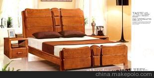 厂家供应 梦家缘806榆木床、水曲柳床、白腊木床1.5/1.8m实木床图片,厂家供应 梦家缘806榆木床、水曲柳床、白腊木床1.5/1.8m实木床图片大全,南康华飞家具厂-