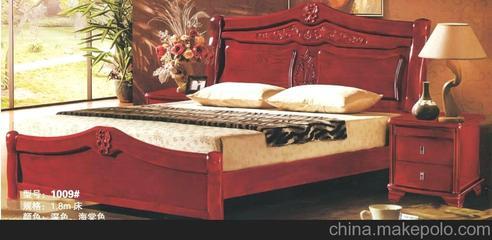 新品热销1009#大福家缘高档实木床 南康家具厂家批发亮点解析