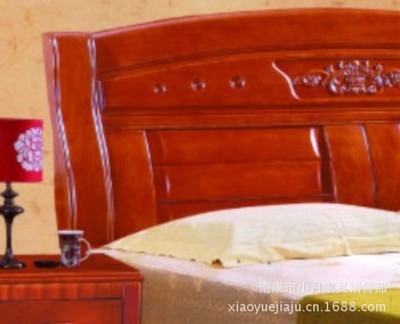 厂家供应高档实木床 南康实木床805#品质优特价批发