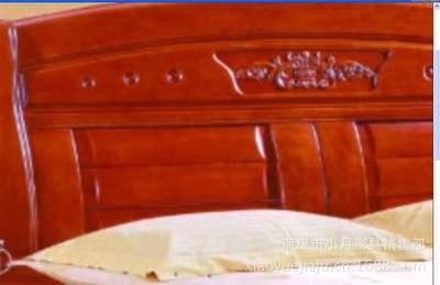 南康市小月家具销售部 高档实木双人床805#批发特惠，品质与价格兼具
