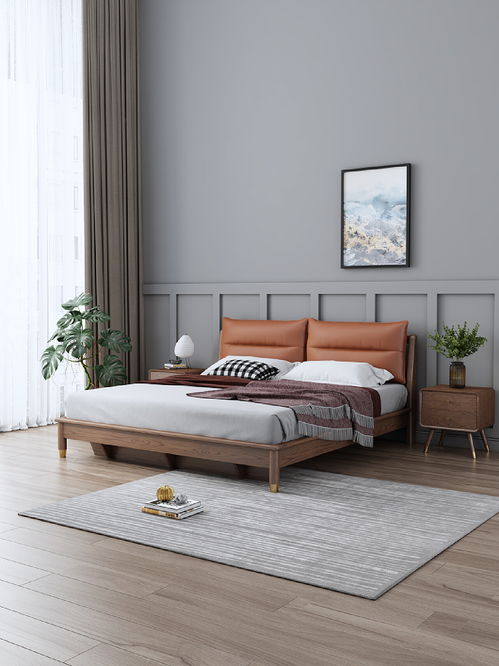 南康实木床 融合工艺与自然的家具电商渲染之选